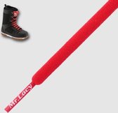 1 paar schoenveters 6 mm x 275 cm Sneeuw Rood Rond - Snowies Ronde lange snowboard shoenveters