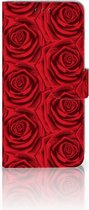 Geschikt voor Samsung Galaxy S10 Plus Book Case Hoesje Red Roses
