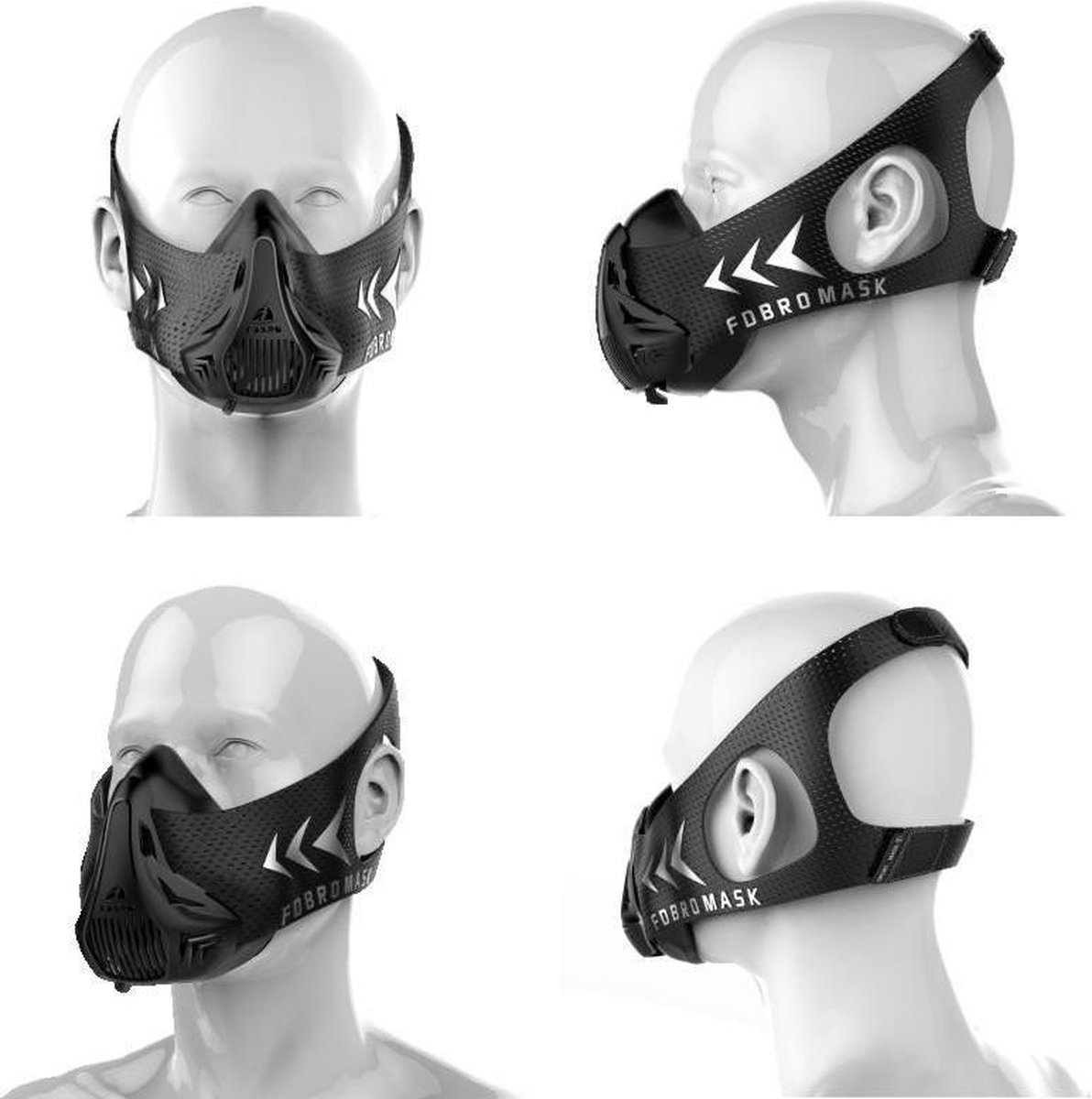 FDBRO Sports Mask - Masque de course - Lovnix Oxygen Mask - Noir | bol.com