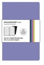Moleskine Set of 2 Volant Notebooks Ruled Purple Pocket