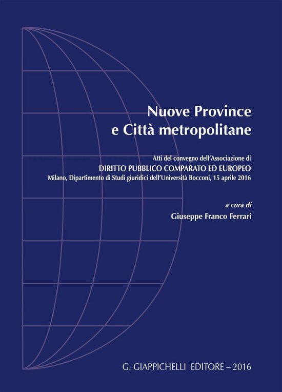 Nuove province e città metropolitane - cover
