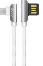 Premium Mirco USB Oplaadkabel - 1.2 meter - Stevig Tweezijdig USB Kabel - Wit - Hoco U42