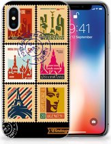 TPU Siliconen Hoesje Geschikt voor iPhoneX/10 | Xs Postzegels