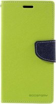 Mercury Fancy Diary Wallet Case - Samsung Galaxy S7 Edge - Groen/Blauw