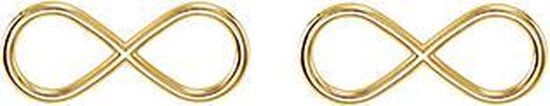 24/7 Jewelry Collection Infinity Oorbellen - Minimalistische Oorknopjes - Goud