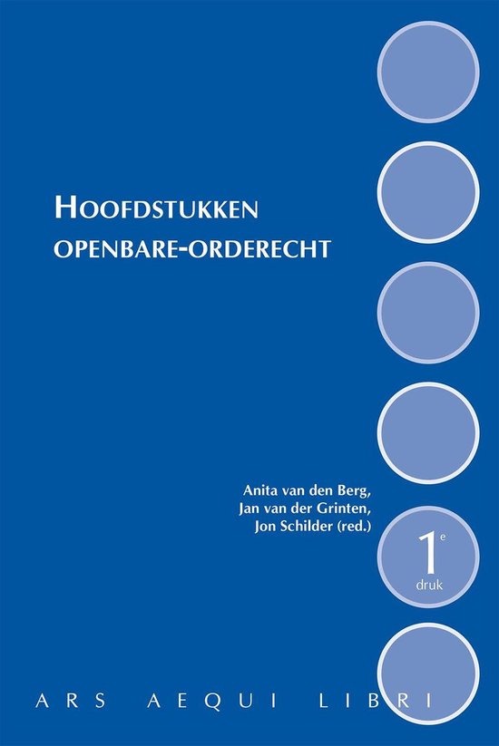 Ars Aequi Cahiers - Hoofdstukken openbare-orderecht - cover