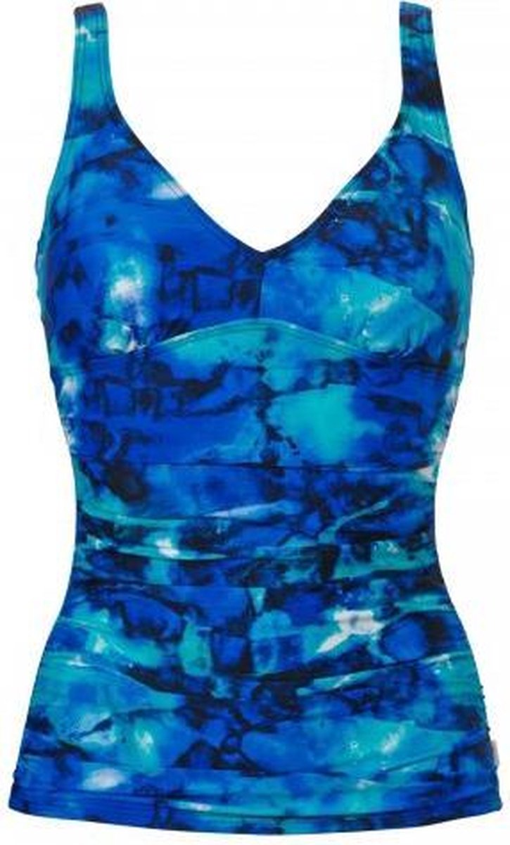 Tweka corrigerende tankini top Aqua Waterfalls