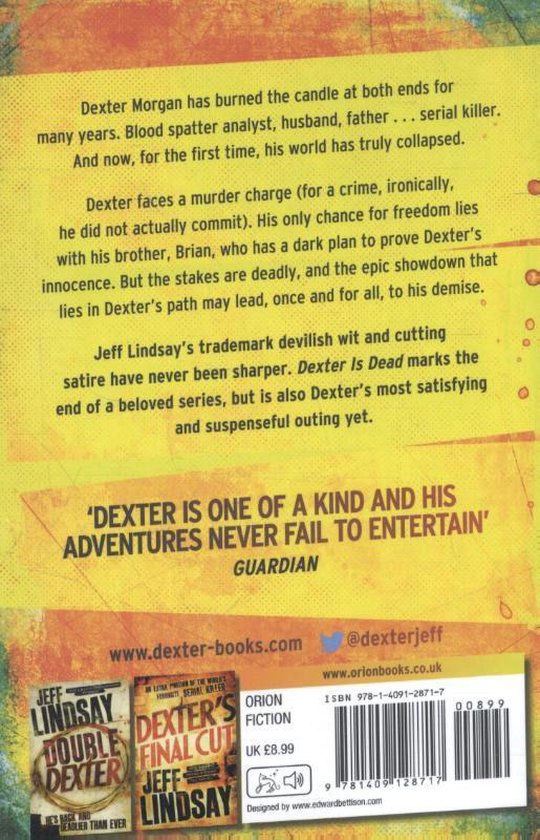 Dexter Is Dead, Jeffry P. Lindsay 9781409128717 Boeken bol