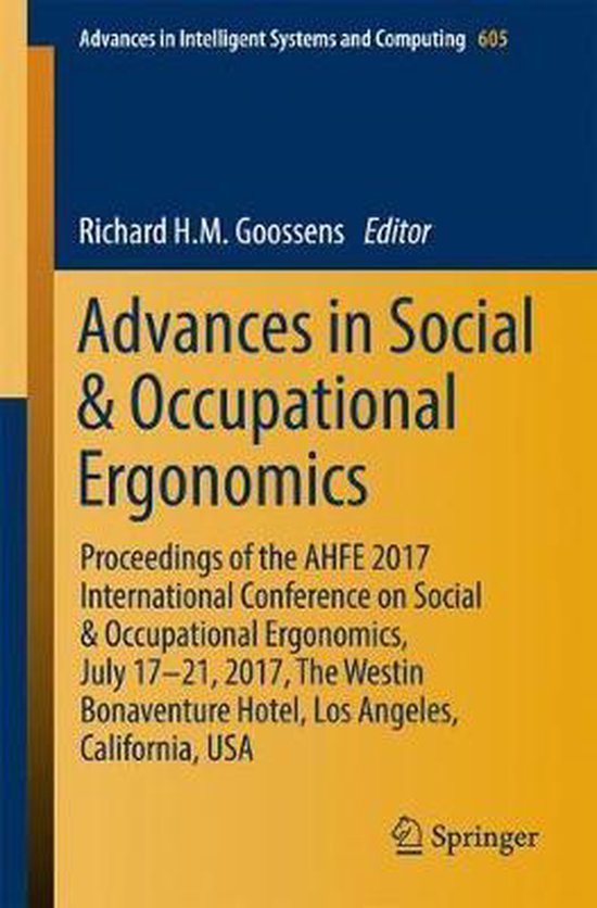 Advances in Social Occupational Ergonomics - cover