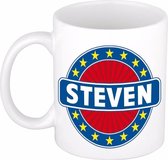 Steven naam koffie mok / beker 300 ml  - namen mokken