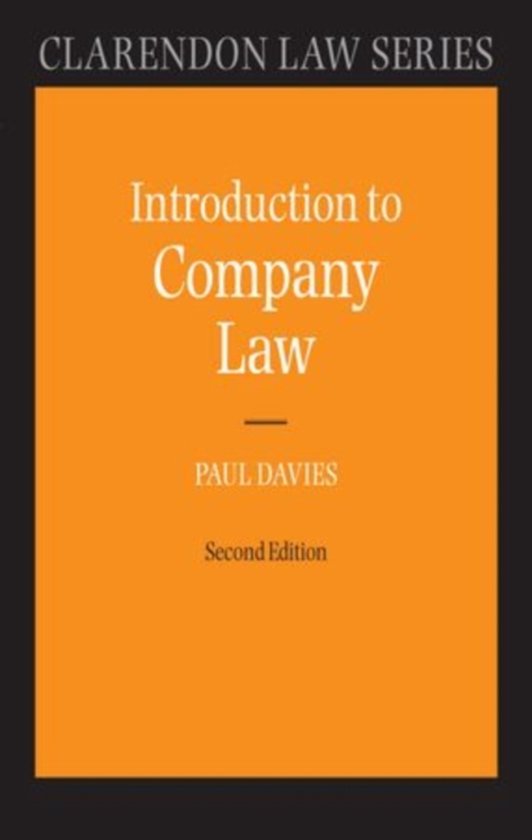 Introduction To Company Law - cover