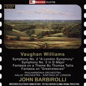 Conducts Vaughan Williams