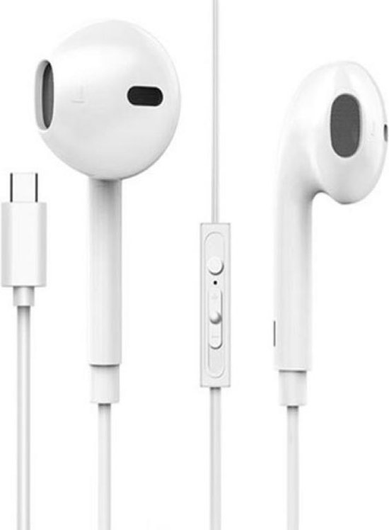 Digitale In-ear USB-C oortjes met afstandsbediening en microfoon,  traploze... | bol.com
