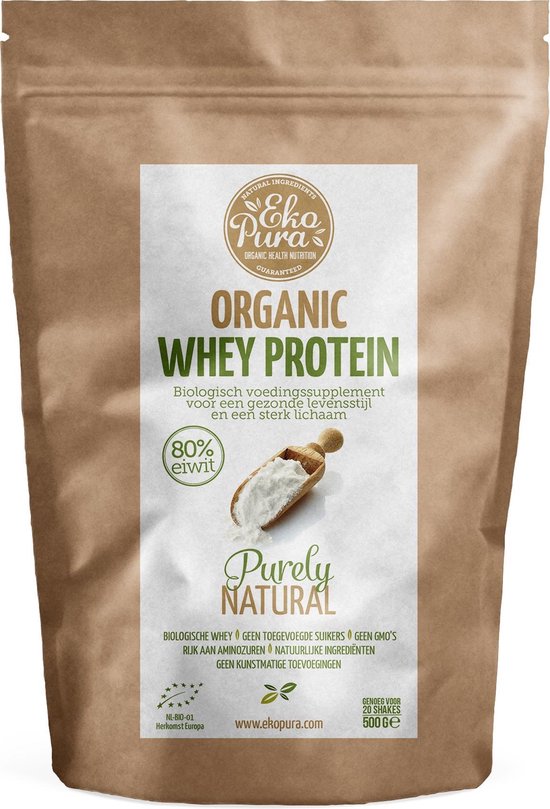 Ekopura Organic Whey Protein (Bio wei eiwitten) - 500 gram