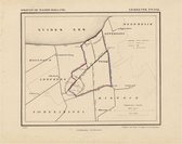 Historische kaart, plattegrond van gemeente Twisk in Noord Holland uit 1867 door Kuyper van Kaartcadeau.com