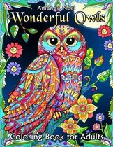 Wonderful Owls Coloring Book for Adults - Amanda Neel - Kleurboek voor volwassenen