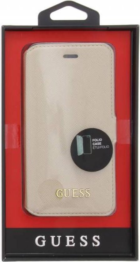 Bookcase Guess Tori - Beige - pour iPhone 6 Plus et iPhone 6S Plus (versions 5,5 ")