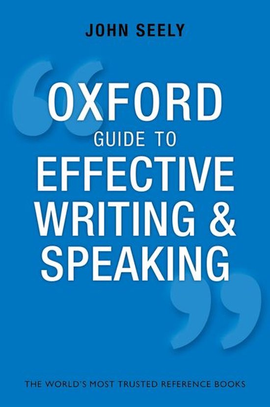 Oxford Guide to Effective Writing and Speaking - cover