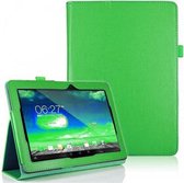 Asus Memo Pad 10 ME102A Leather Stand Case Groen Green