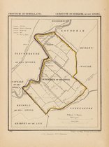 Historische kaart, plattegrond van gemeente Ouderkerk op den IJssel in Zuid Holland uit 1867 door Kuyper van Kaartcadeau.com