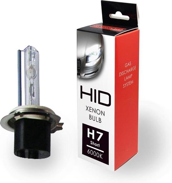Blanco HID-Xenon lamp H7 Short 6000K, 1 stuk