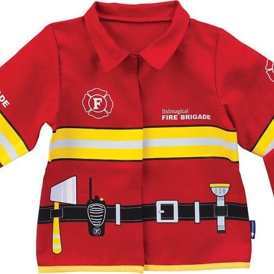 Brandweerjas met Lange Mouw - Imaginarium - Verkleedkleding Brandweer - 3-6 Jaar Brandweerjas met Lange Mouw - Imaginarium - Verkleedkleding Brandweer - 3-6 Jaar