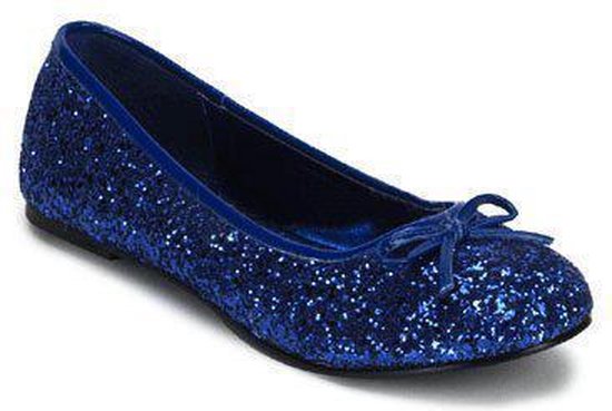 Donkerblauwe ballerina schoenen glitters 38