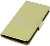 Groen Lace Bookstyle Wallet Hoesje voor Nokia Lumia 830