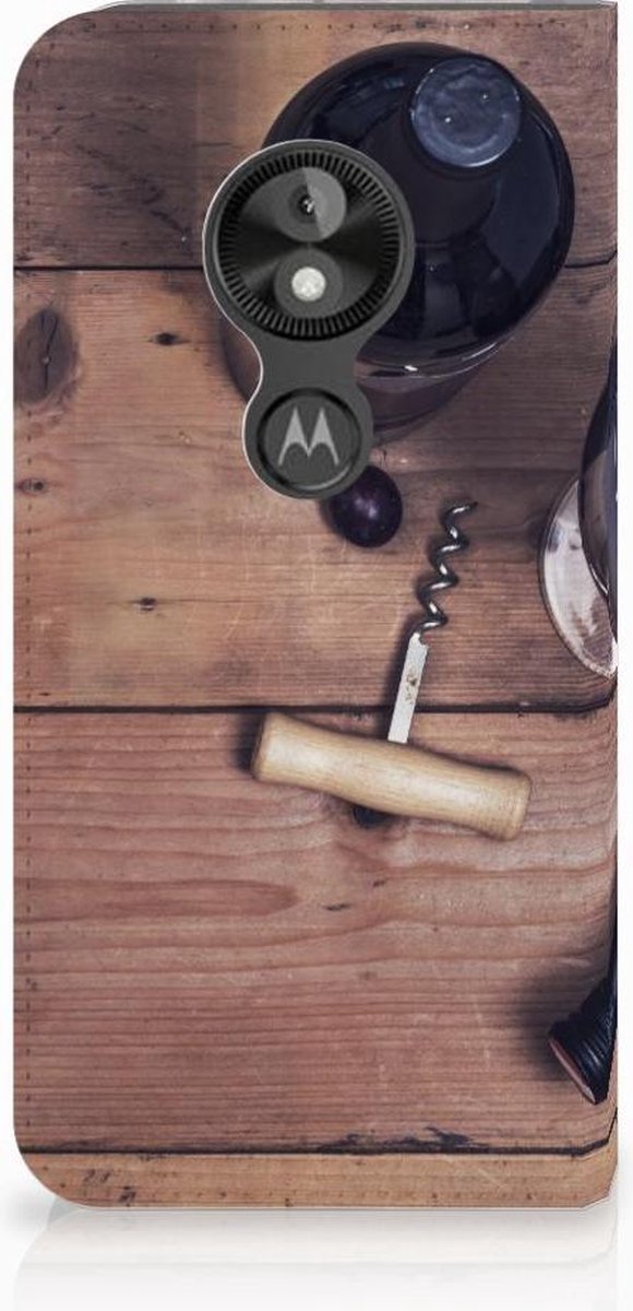 Motorola Moto E5 Play Flip Style Cover Wijn