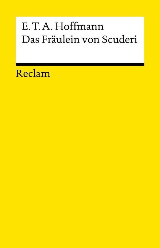 Reclams Universal-Bibliothek - Das Fräulein von Scuderi - cover