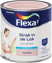 Flexa Strak in de Lak - Watergedragen - Zijdeglans - oudroze - 250 ml