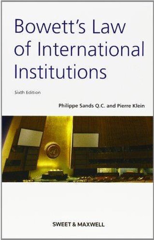 Bowett's Law of International Institutions - cover