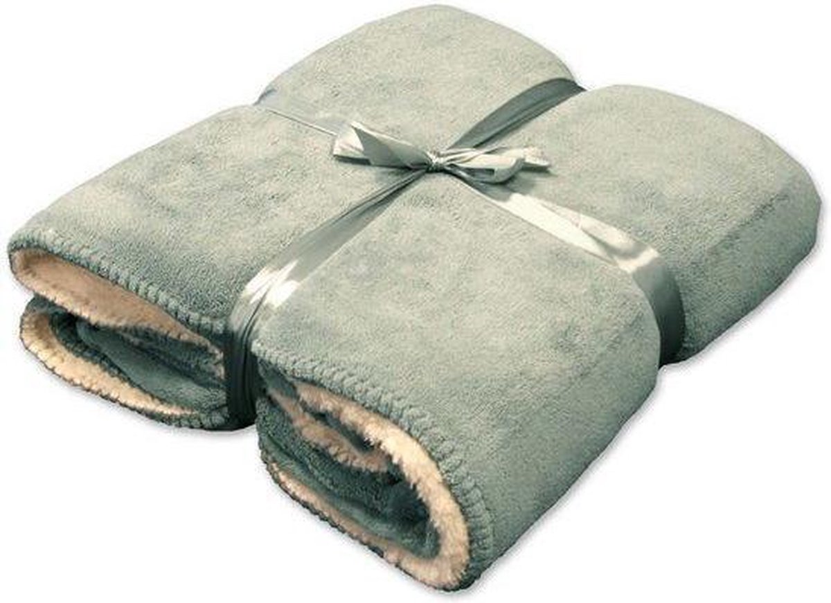 Unique Living Coby - Fleece - 130 x 160 cm - Groen