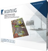 Konig Digitale keukenweegschaal met decor