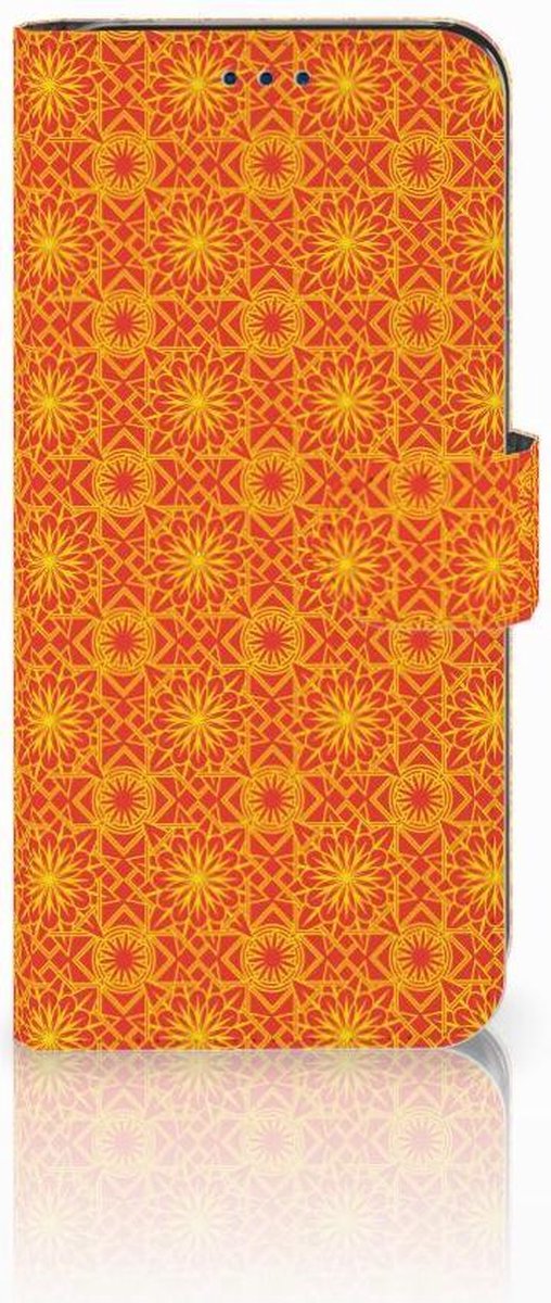 Samsung Galaxy S8 Telefoon Hoesje Batik Oranje