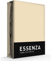 Essenza Dubbele Split Hoeslaken Premium Percale Beige-180 x 200 cm