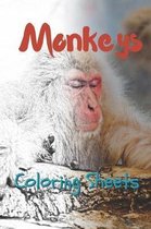 Monkey Coloring Sheets