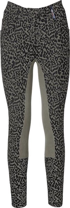 PK International - Homerun Full Grip - Rijbroek - Dames - Leopard Forest - Maat XS/34