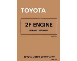 Omslag van Toyota 2F Engine Repair Manual