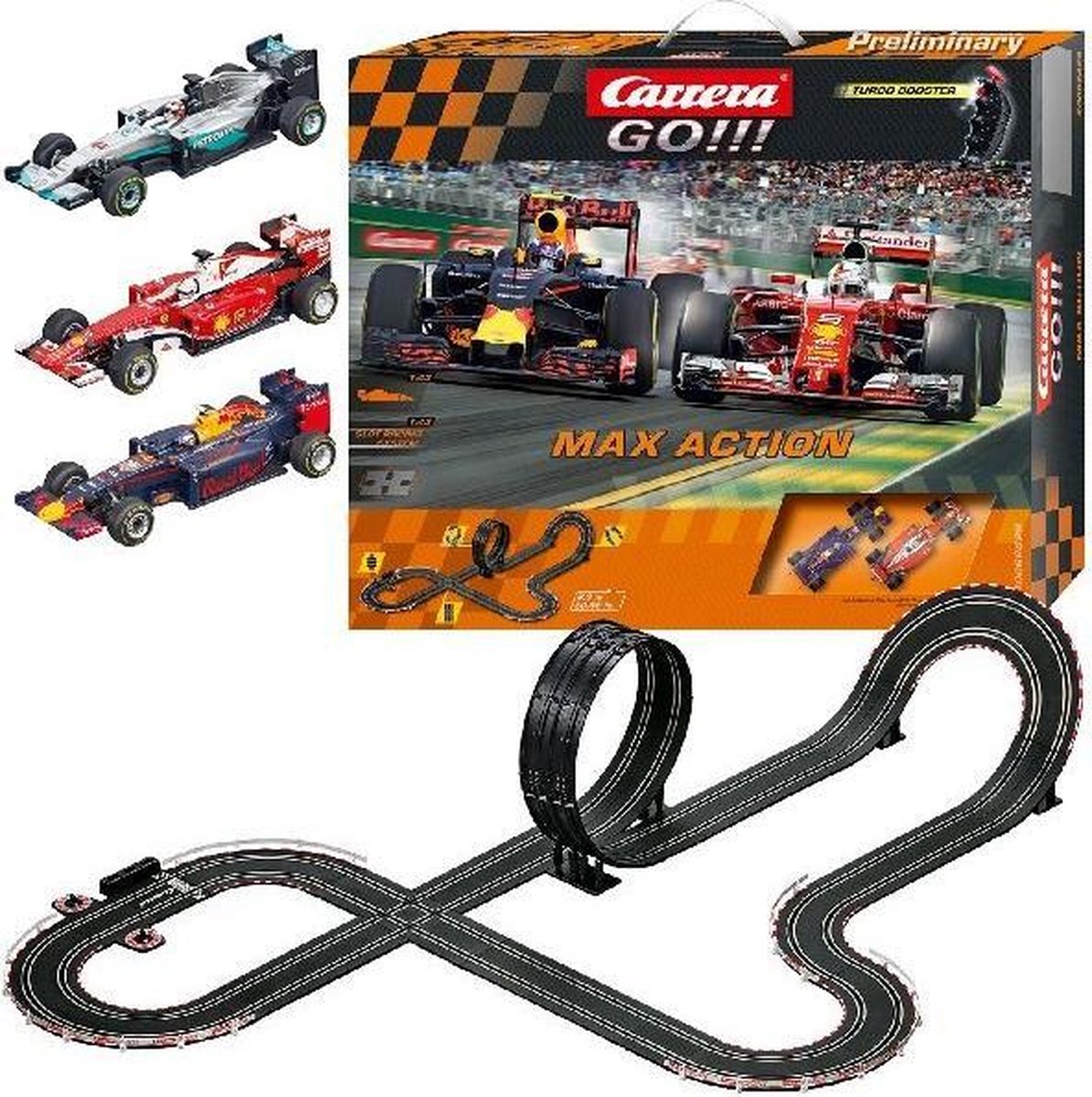 Carrera Go Racebaan Max Verstappen + Vettel + Hamilton - Bundelpack |  bol.com