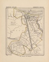 Historische kaart, plattegrond van gemeente Neuzen in Zeeland uit 1867 door Kuyper van Kaartcadeau.com