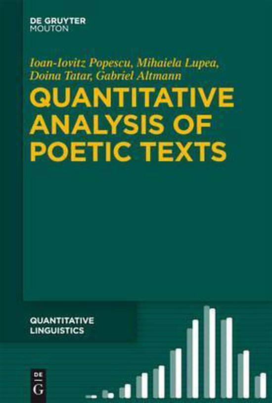 Foto: Quantitative linguistics ql 67 quantitative analysis of poetic texts