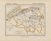 Historische kaart, plattegrond van gemeente Oostkapelle in Zeeland uit 1867 door Kuyper van Kaartcadeau.com