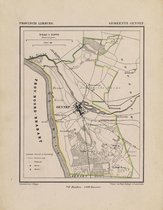 Historische kaart, plattegrond van gemeente Gennep in Limburg uit 1867 door Kuyper van Kaartcadeau.com