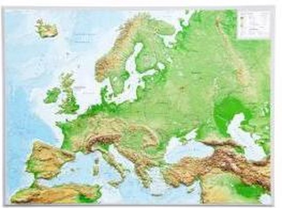 Reliefkarte Europa Gross 1 : 8 000 000 - cover