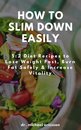 Omslag How to Slim Down Easily: 5:2 Diet Recipes to Lose Weight Fast, Burn Fat Safely & Increase Vitality