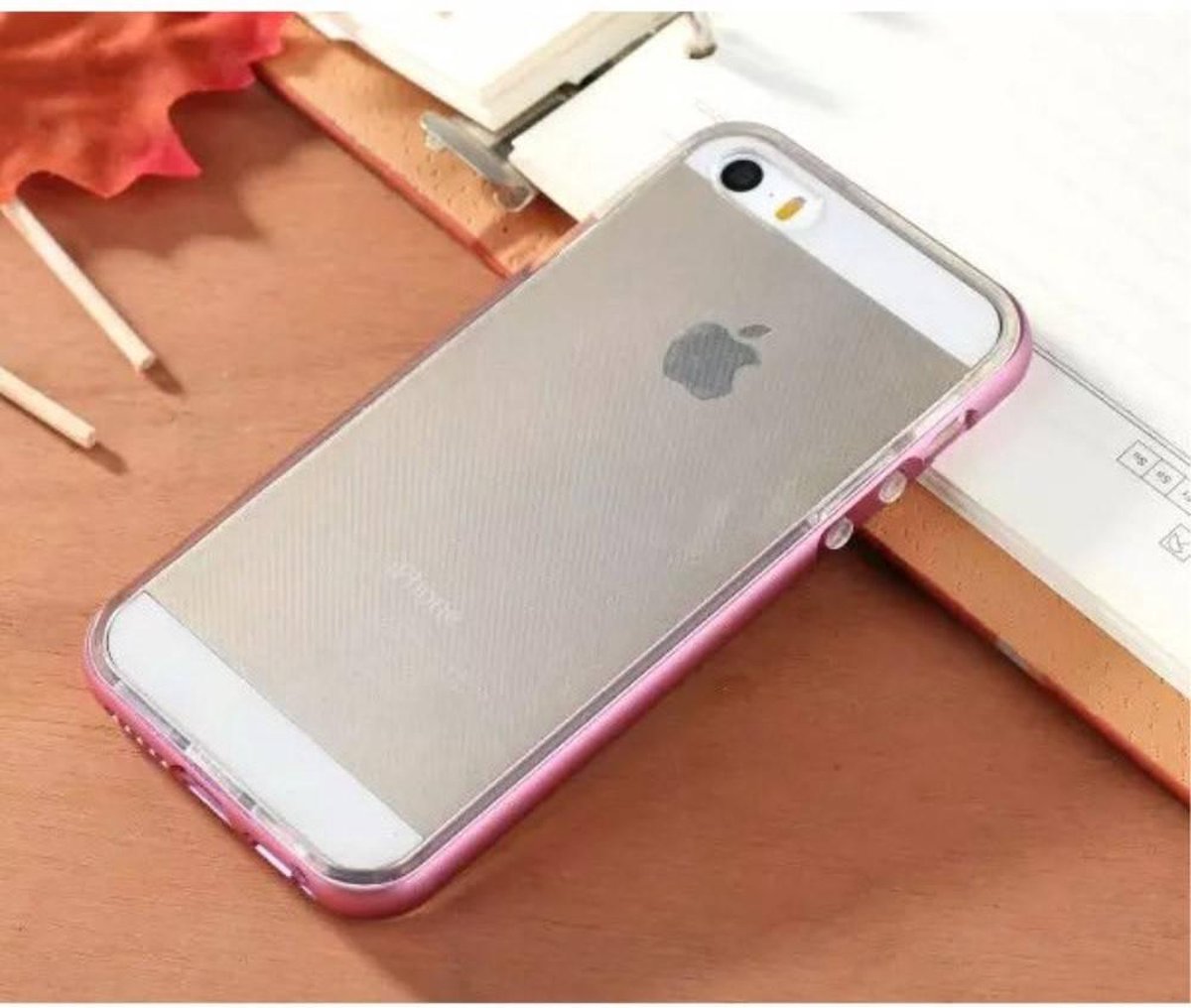 Enkay Aluminium/TPU Backcase iPhone 5(s)/SE - Lila Roze