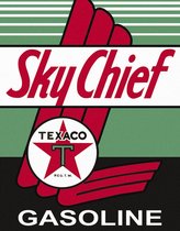 Signs-USA Texaco Sky Chief - retro wandbord - 40 x 30 cm