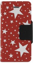 Mjoy Funline Stars Iphone 5/5s Rood/Wit