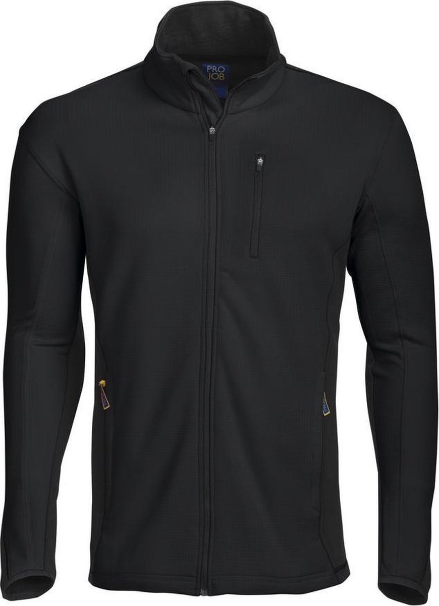ProJob 3307 SWEATER MET LANGE RITS 643307 Zwart